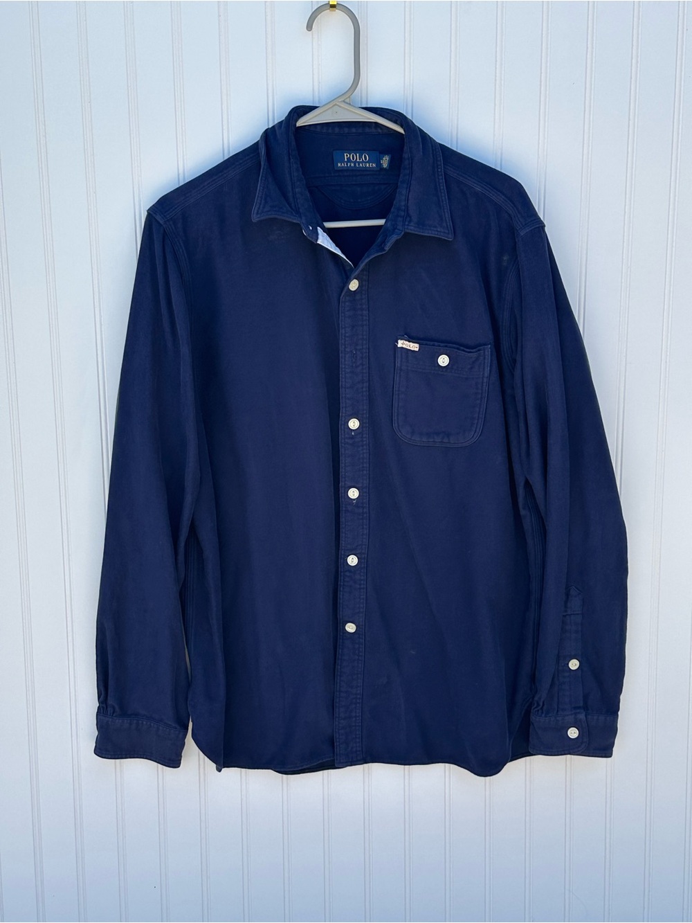 Ralph Lauren Navy Button-Down Long Sleeve Shirt